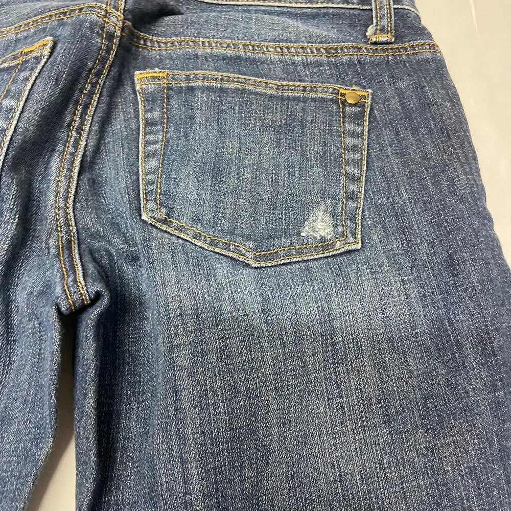 CAbi Jeans Womens Size 2 Rivets Straight Stretch Denim Low Rise Style #513 - Picture 11 of 16